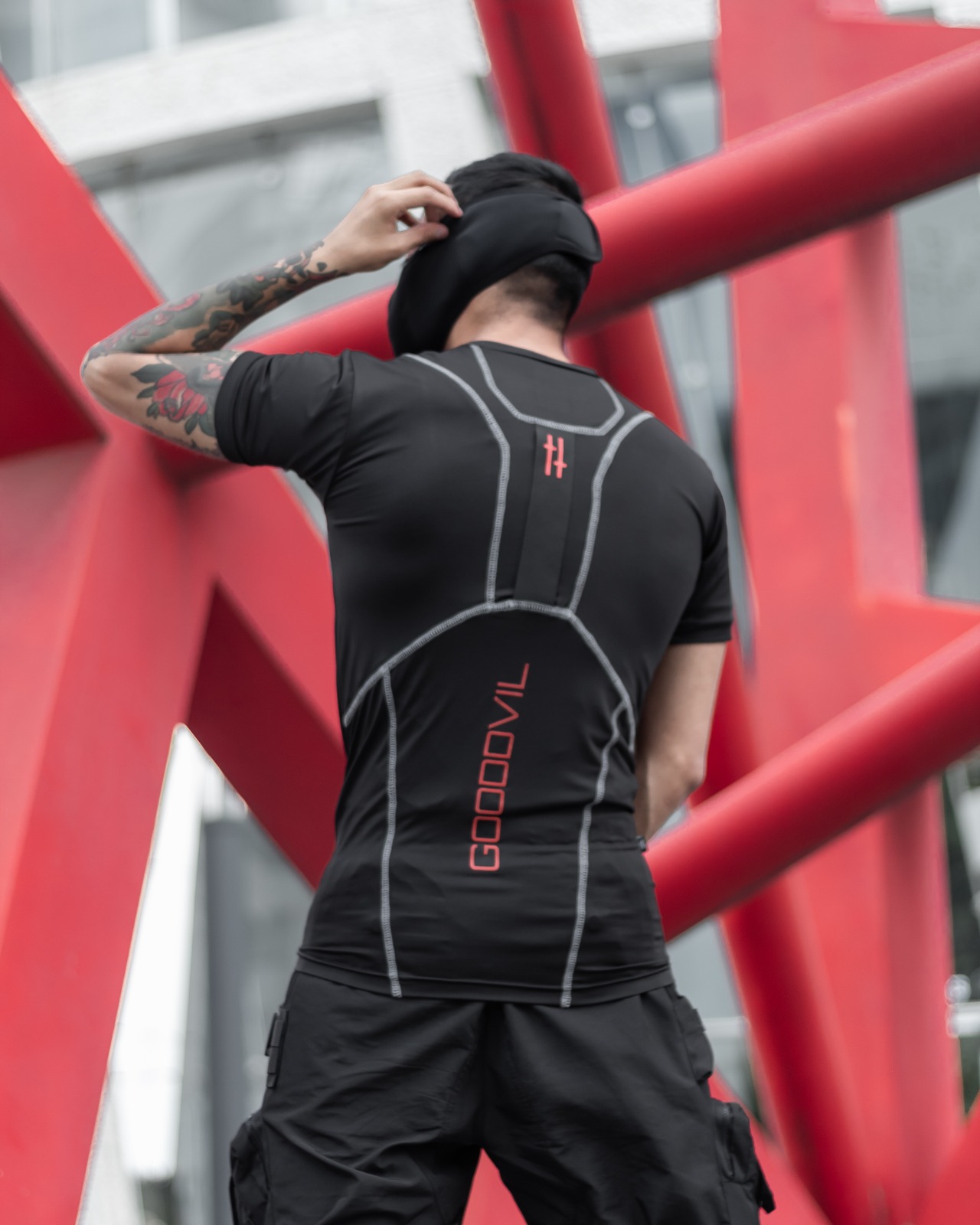 Black Angel Tee (black/red) - Imagen 6