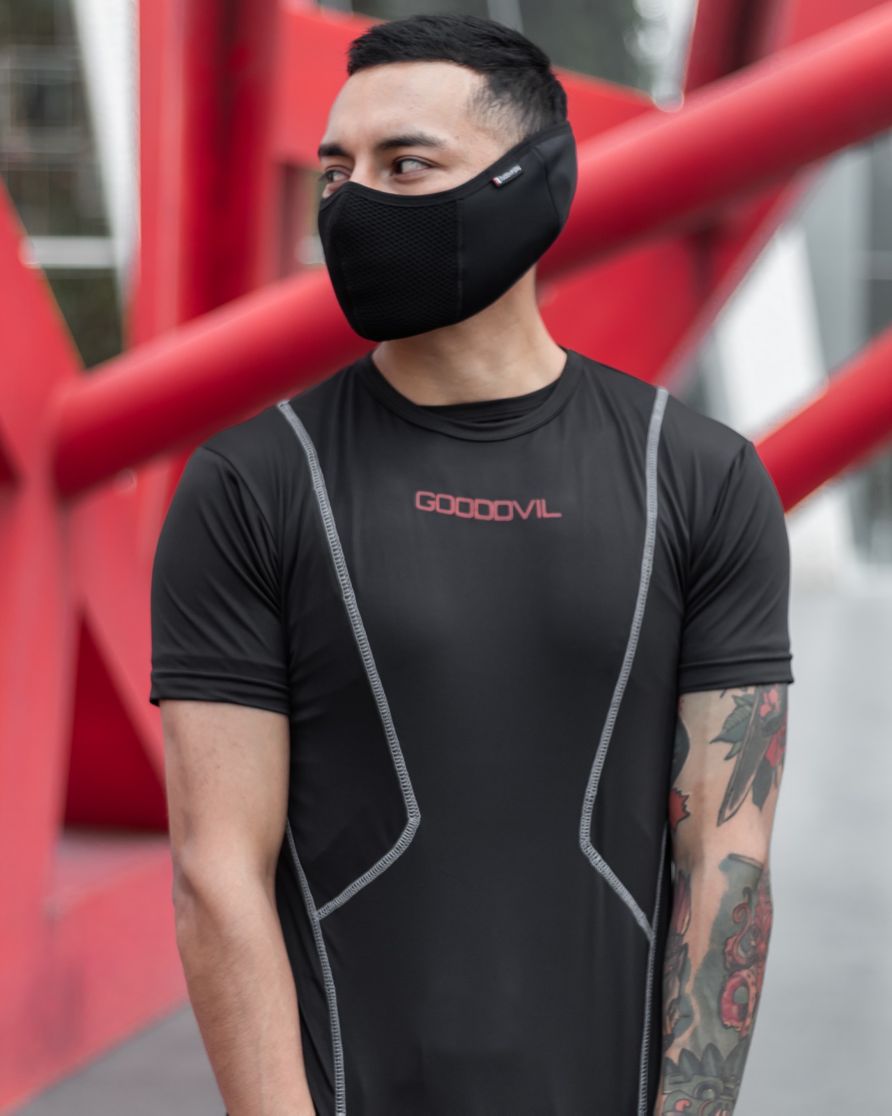 Black Angel Tee (black/red) - Imagen 3
